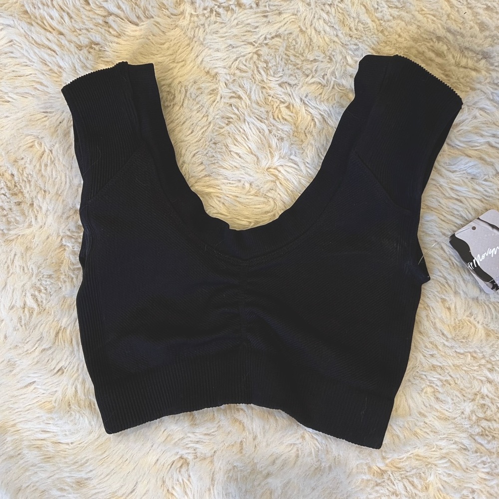 FREE PEOPLE Scrunch Front Sport Bra